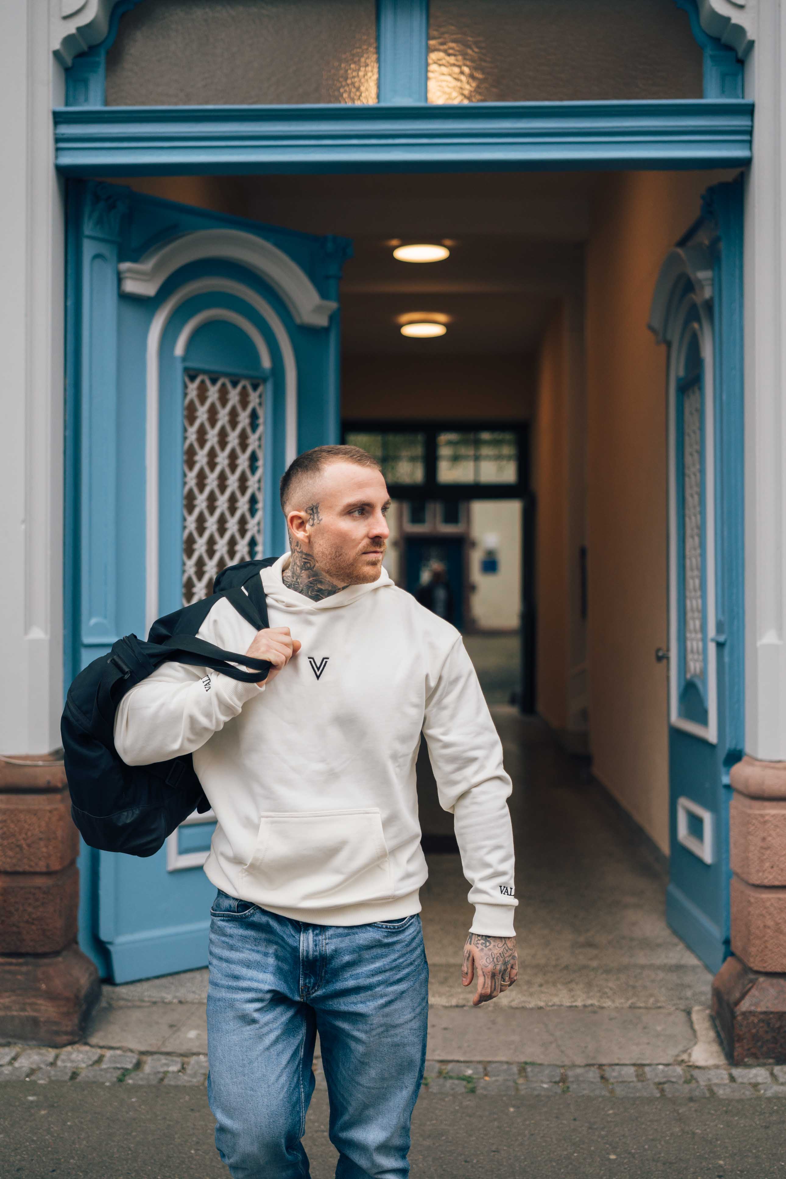 Never Look Back - Hoodie Weiß