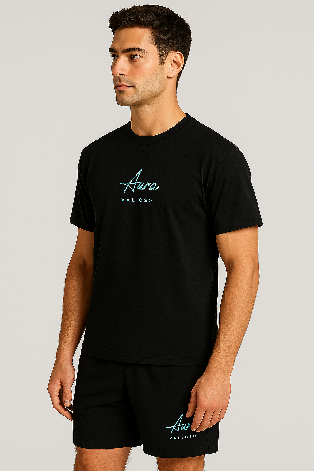 Aura Shorts – Black with Zipper Pockets