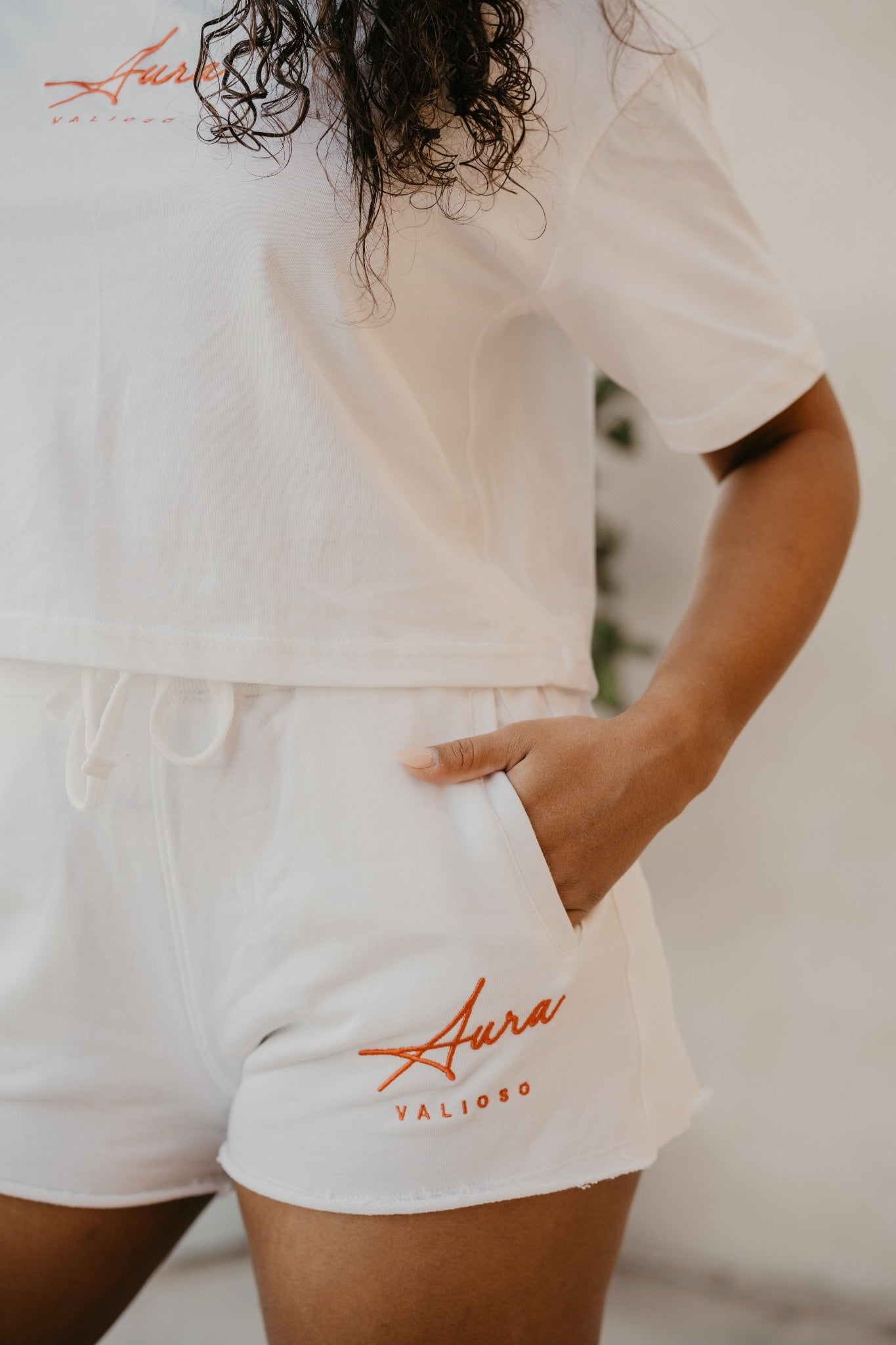 Aura Shorts – White High Waist