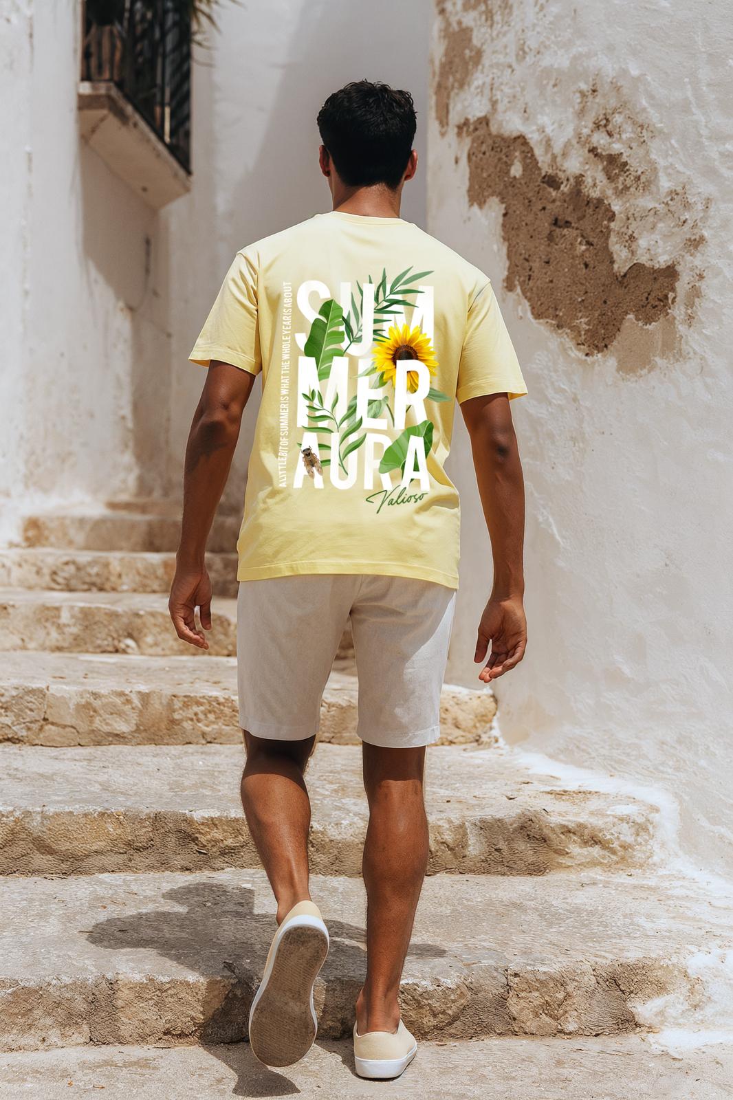 Aura Statement Tee – Yellow
