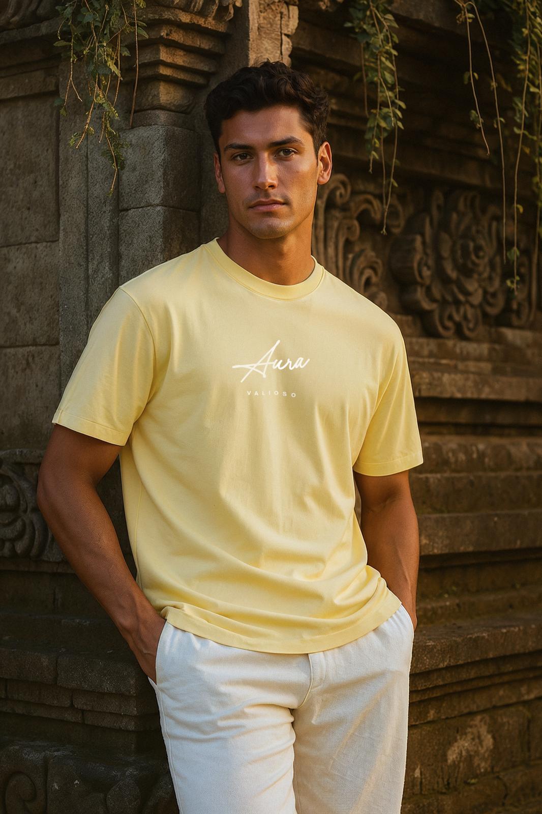 Aura Statement Tee – Yellow